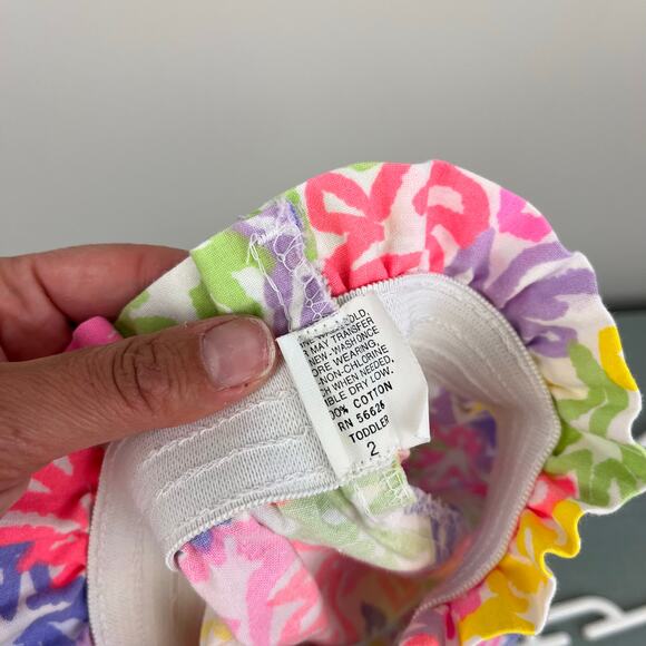 Vintage Colorful Floral Shorts 2T - Picture 4 of 9